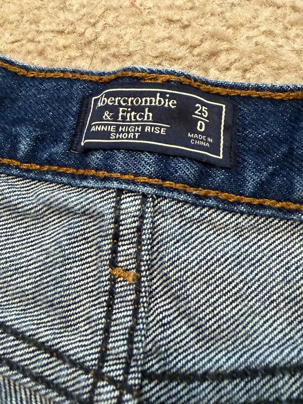 ABERCROMBIE & FITCH Annie High Rise Denim Shorts - Picture 7 of 11